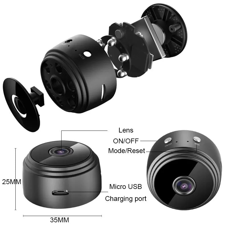 SmartHome™ Mini Apsaugos Kamera + 32GB SD Kortelė Dovanų